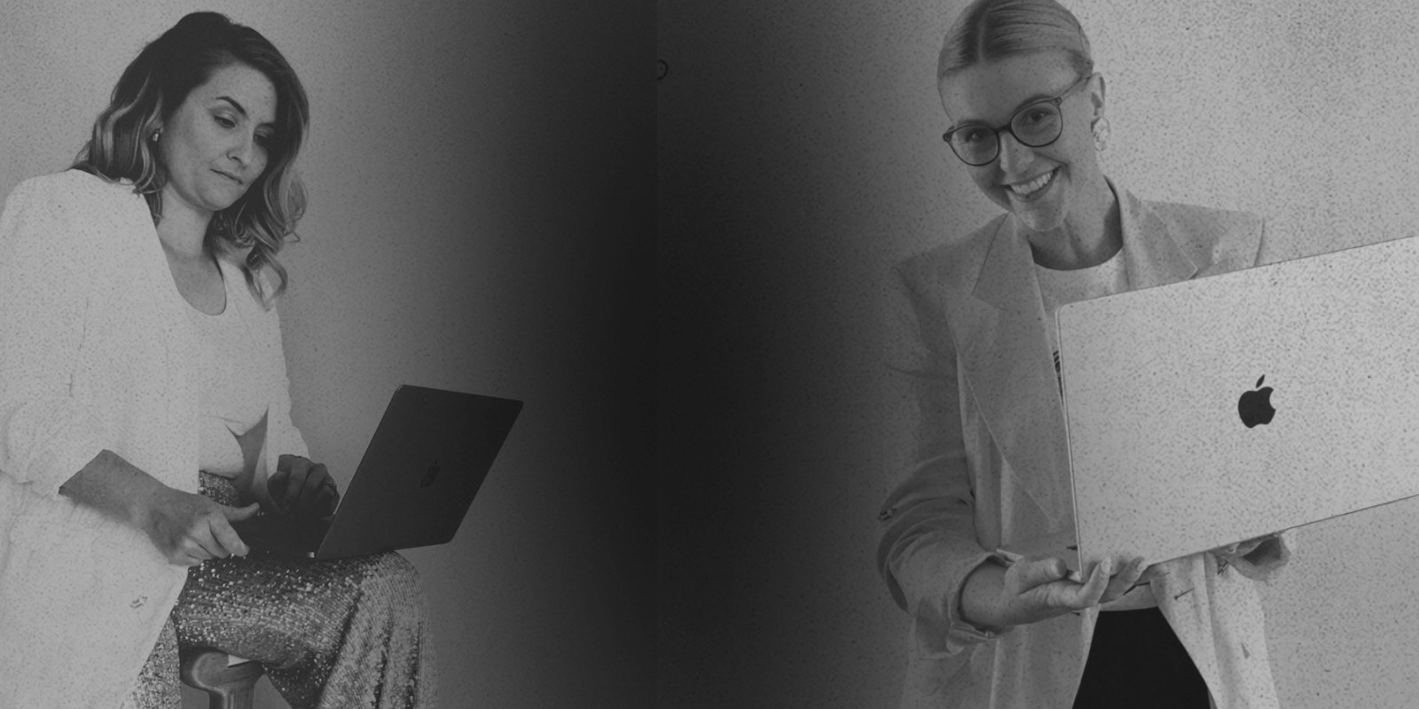Mia and Kristen, the neurodivergent founders of Hive Hub Collective, working on the AI prompts they use for ADHD business owners